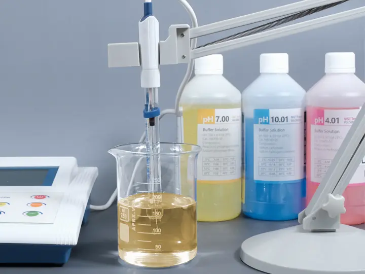 There is no need to use pH calibration standard solution and pH electrode preservation solution for the Calibration-free micro disposable pH acid-base detection electrode / Humming Probe-UltraE