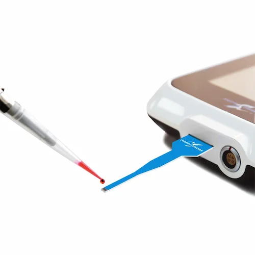 The Schematic diagram of pH measurement of ultramicro liquid samples with the calibration-free ultramicro disposable pH electrode/Humming Probe UH2